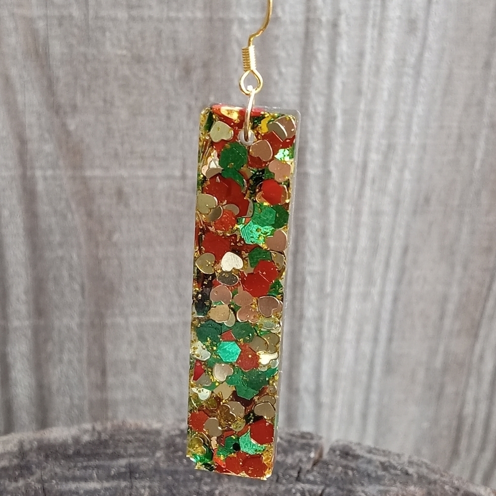 Hand Crafted Multicolor Resin Earrings